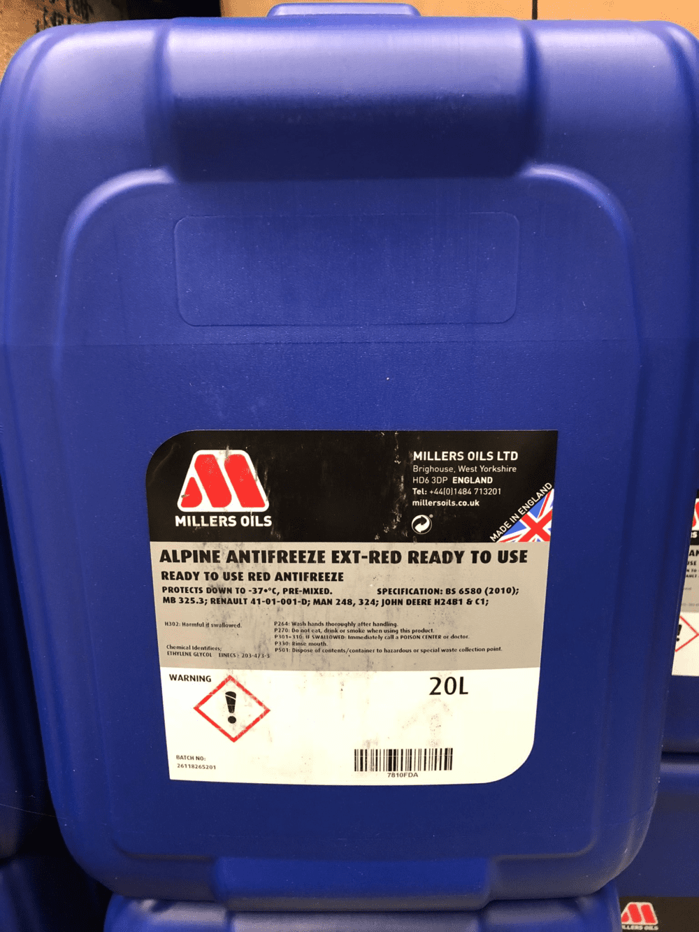 7810FDA / 7810CIA - Alpine Antifreeze Extend Red 50% Ready Mix