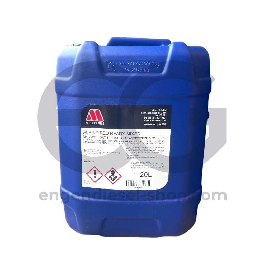 7810FDA / 7810CIA - Alpine Antifreeze Extend Red 50% Ready Mix